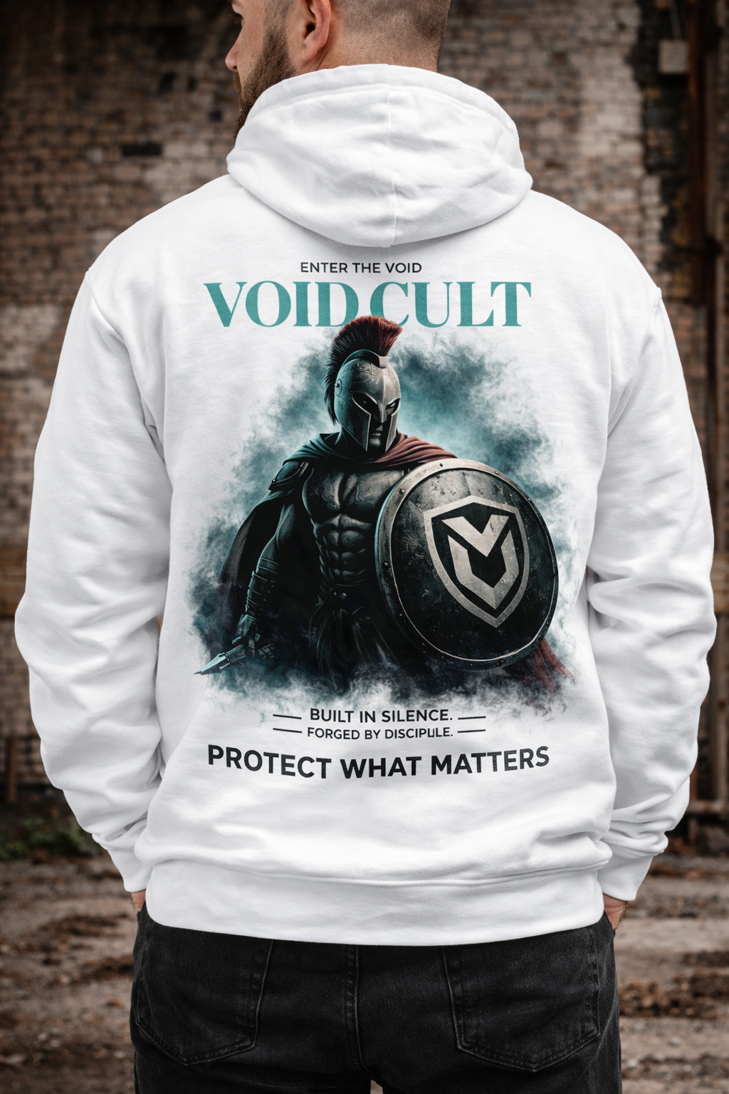 VOID CULT Spartan Shield Tee – Protect What Matters