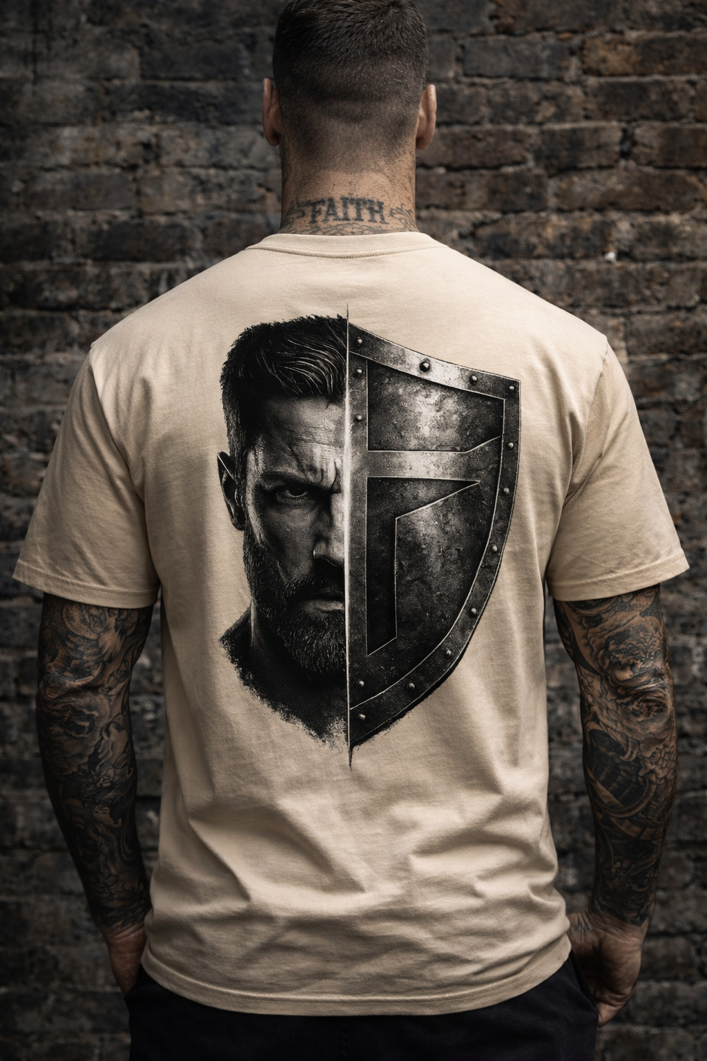 Warrior Shield Tee – Strength & Protection